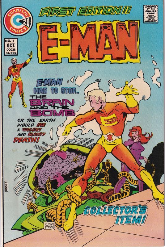 E-Man #1, Charlton Comics, October 1973, 20¢ Joe Staton cover and art, FINE