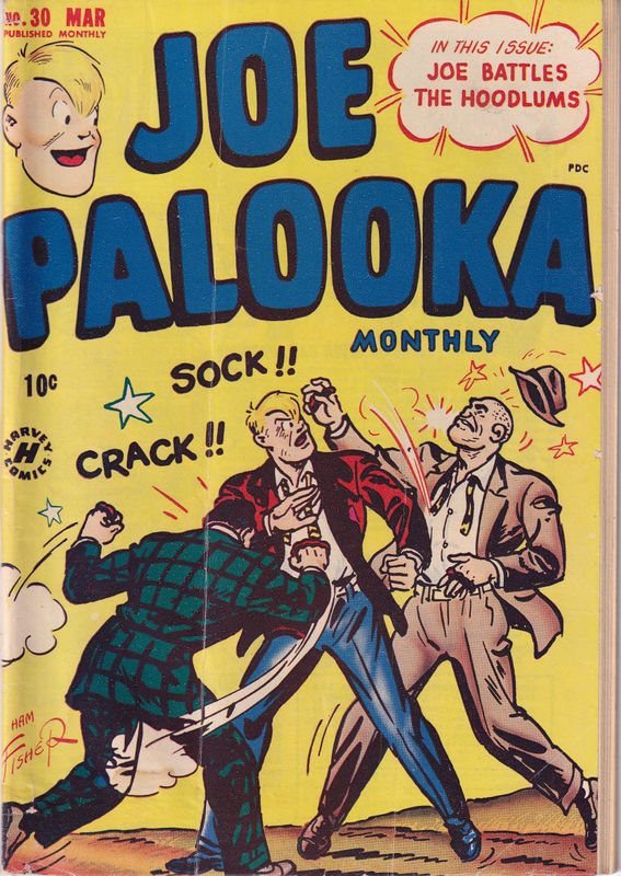 Joe Palooka Comics #30 (Harvey Comics, 1949) Bob Powell, Johnson The "Big Train"