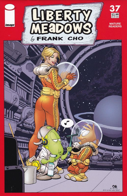 Liberty Meadows #37 (Image, May 2006) Frank Cho EC tribute cover after Wood