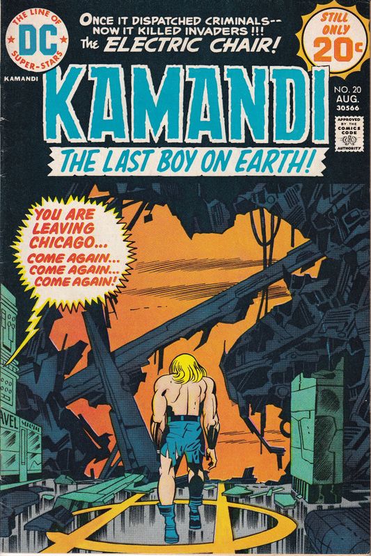 Kamandi, the Last Boy on Earth #20, DC August 1974, Jack Kirby cover &amp; interior