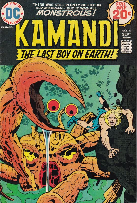 Kamandi, the Last Boy on Earth #21, DC Sept. 1974, Jack Kirby cover &amp; interior