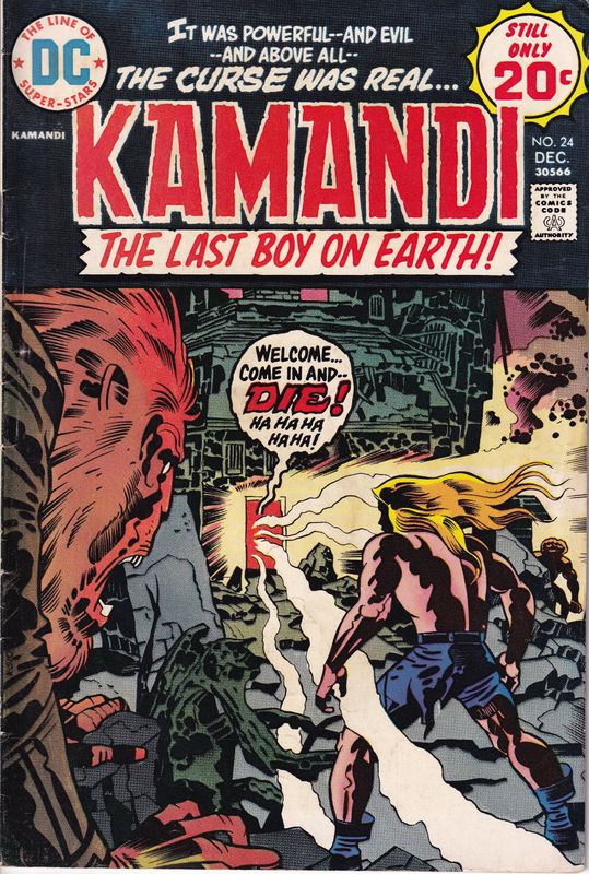 Kamandi, the Last Boy on Earth #24, DC December 1974 Jack Kirby cover &amp; interior