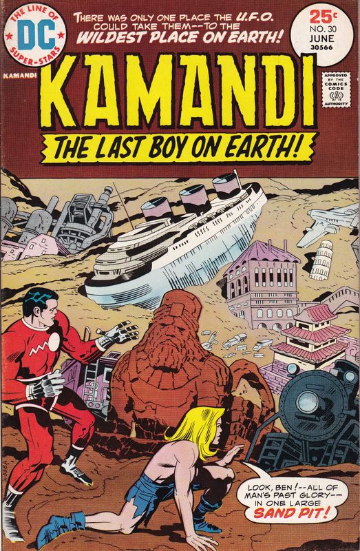 Kamandi, the Last Boy on Earth #30, DC June 1975, Jack Kirby cover &amp; interior