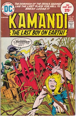 Kamandi, the Last Boy on Earth #26, DC February 1975 Jack Kirby cover &amp; interior
