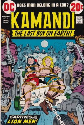 Kamandi, the Last Boy on Earth #6, DC June 1973, Jack Kirby cover &amp; interior