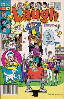 Laugh #1, Archie Comics, June 1987, 75¢ Dan DeCarlo cover, 2nd Series