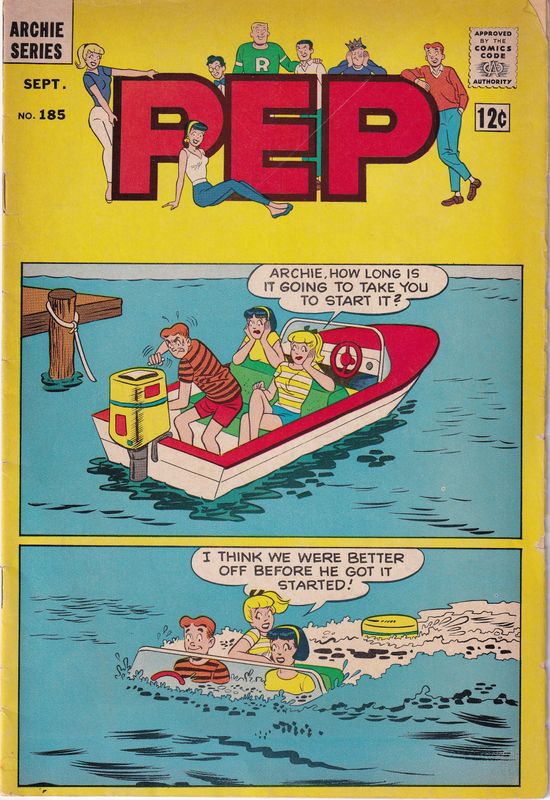 Pep Comics #185, Archie Comics, September 1965, 12¢ Samm Schwartz cover VG