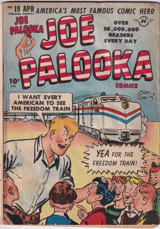 Joe Palooka Comics #19 (Harvey Comics, 1948) Black Cat, Bob Powell, Little Max