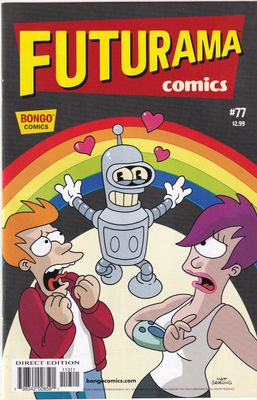 Futurama Comics #77 (Bongo Comics, November 2015) Jason Ho cover, James Lloyd and Andrew Pepoy