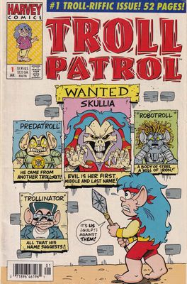 Troll Patrol #1 (Harvey, 1993) - Newsstand Variant, $1.95 cover, Dave Manak art