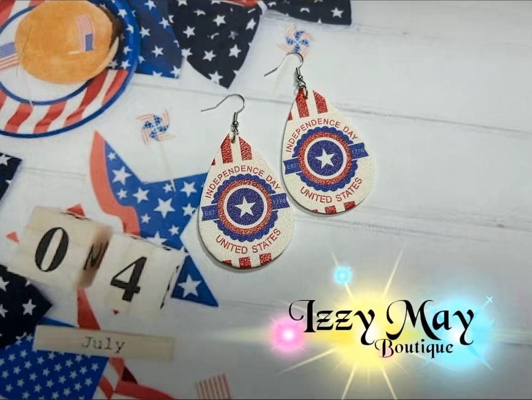 Patriotic Independence Day Earrings