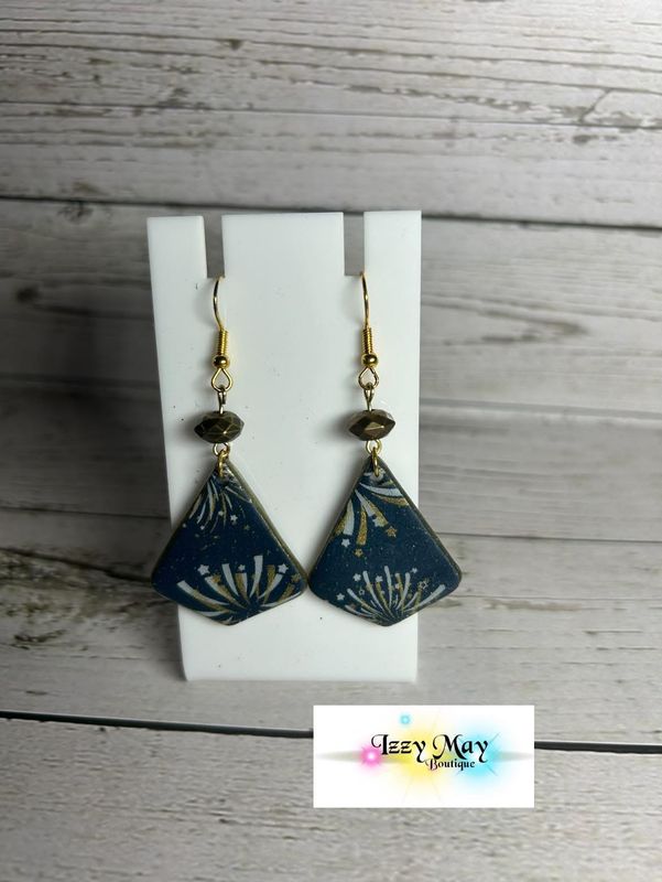 Trapezoid Fireworks Earrings