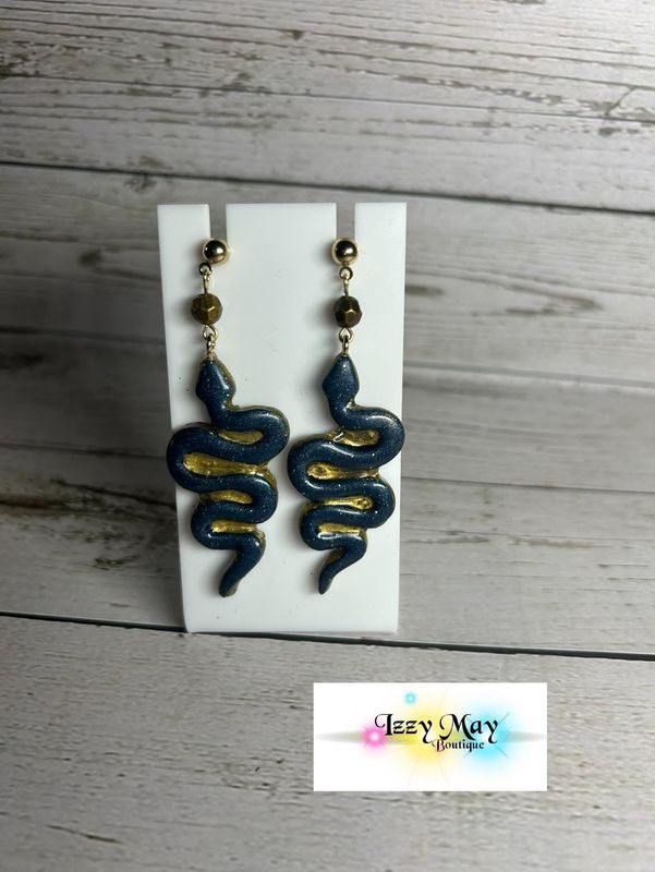 Midnight Snake Earrings