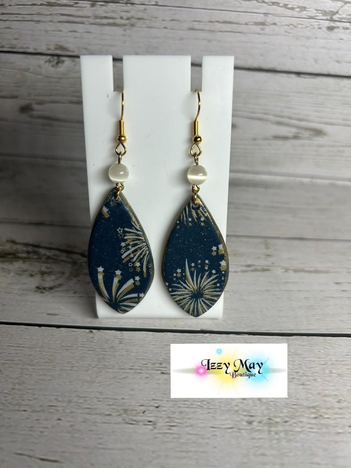 Fancy Teardrop Fireworks Earrings