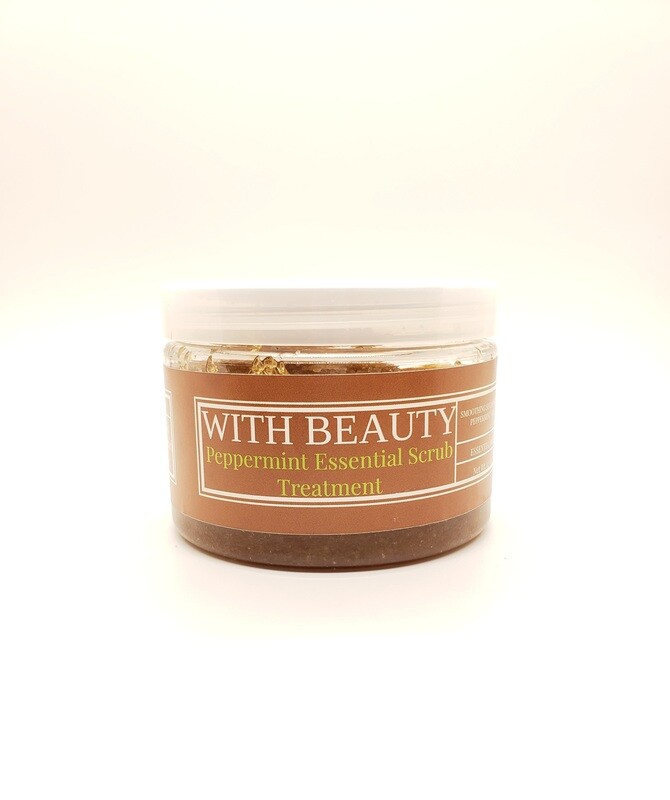With Beauty Detox Peppermint Body Scrub 12oz.