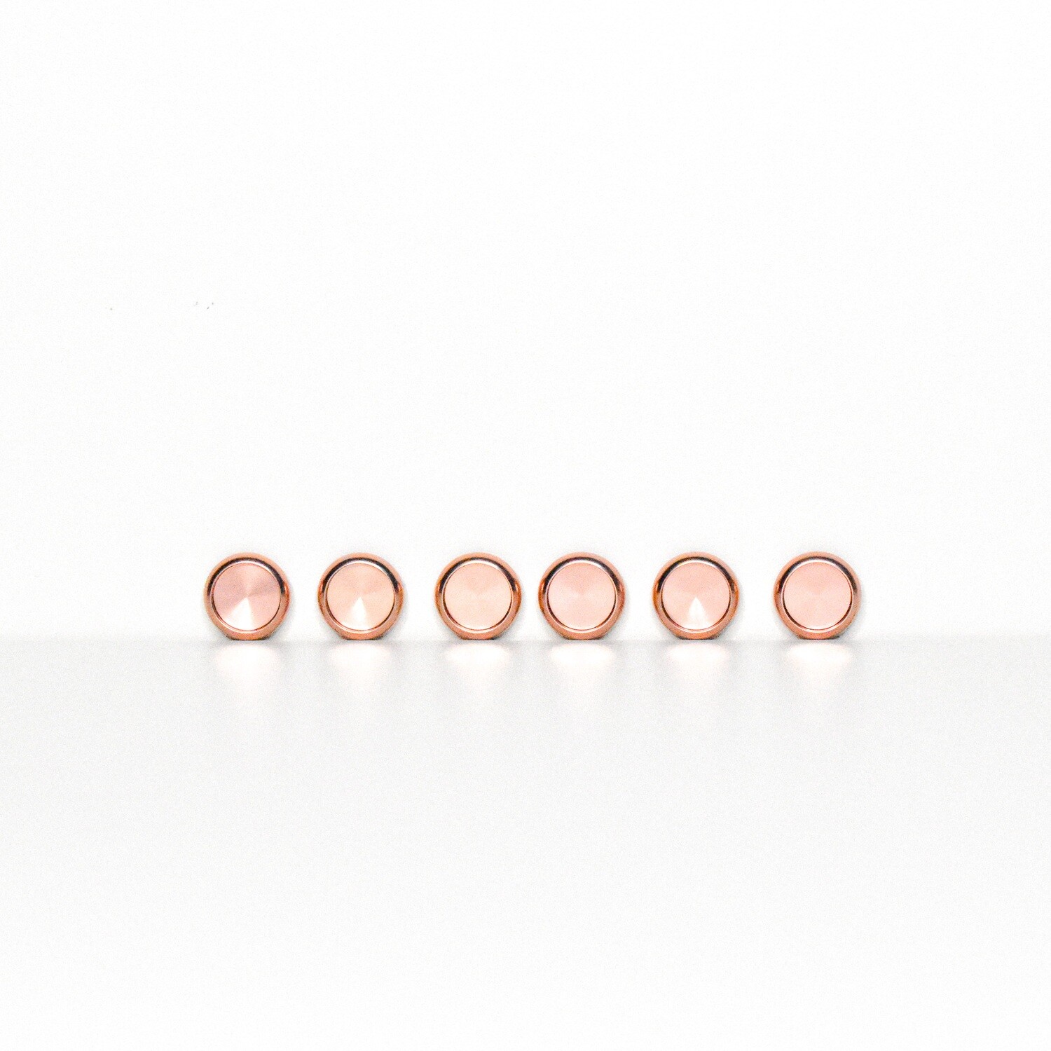 18 mm - rose gold discs (6 stuks)
