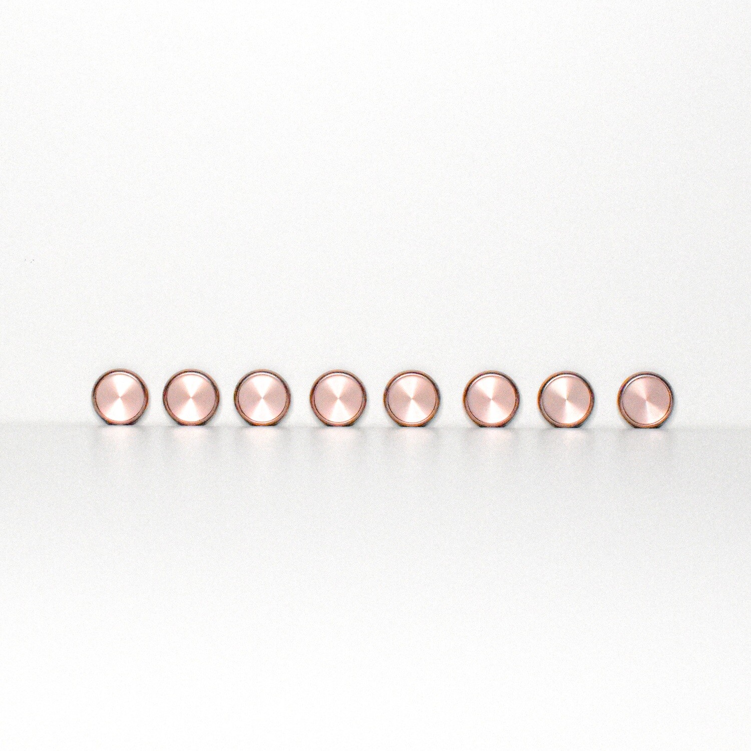 24 mm - rose gold disc (8 stuks)