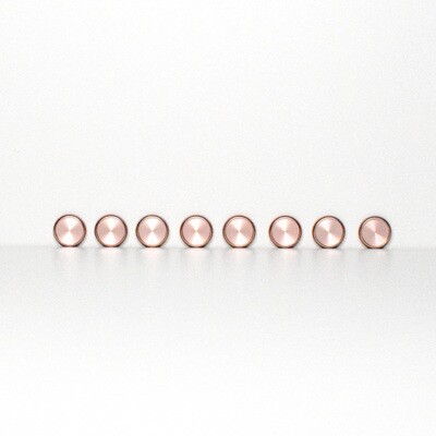 24 mm - rose gold disc (8 stuks)