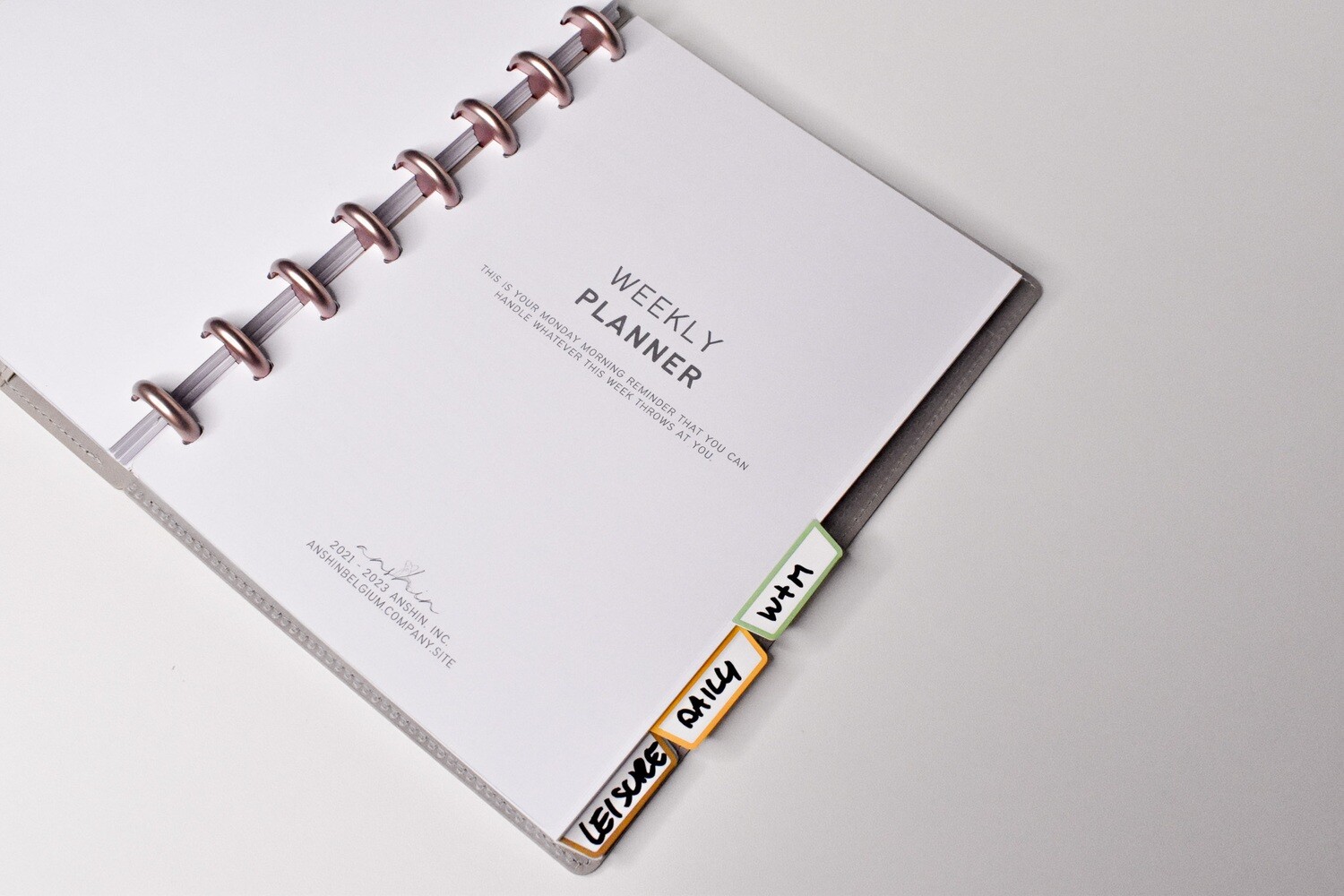 Dividers A5 - disc punched (set van 12)