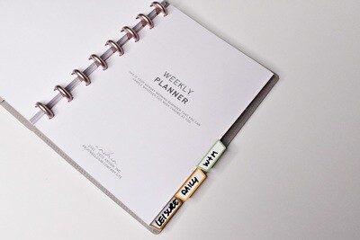 Dividers A5 - disc punched (set van 12)