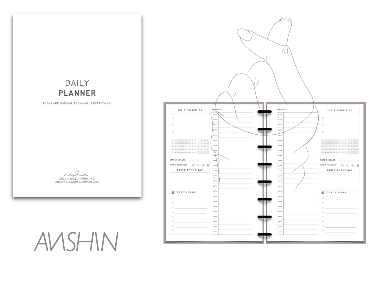 Daily planner bundle  (31 dagen)