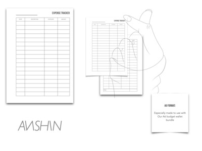 A6 - black &amp; white inserts