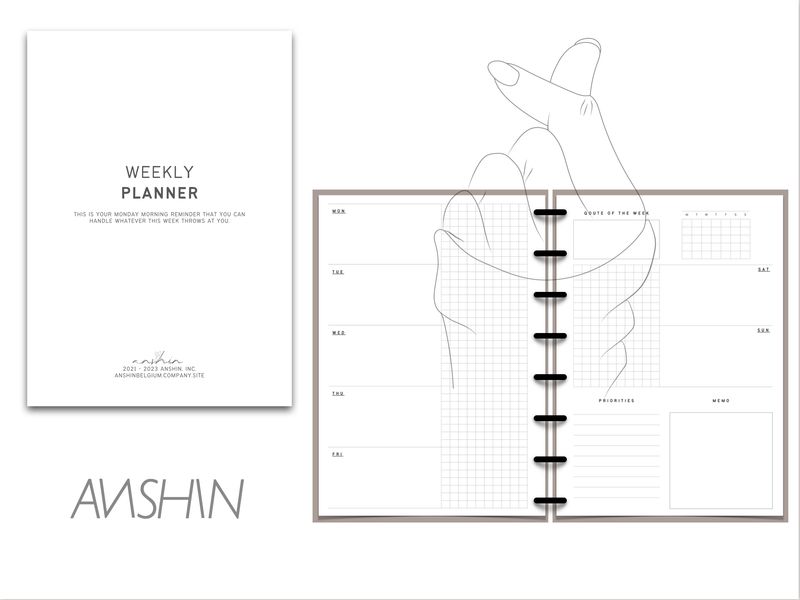 Weekly planner bundle (1 kwartaal)