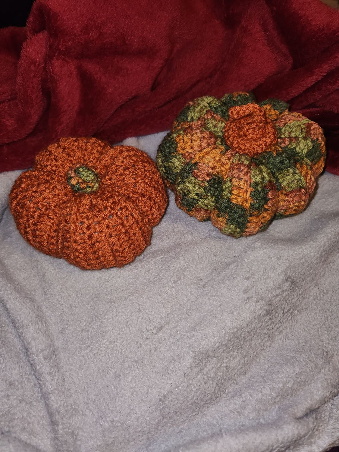 Fall Crochet Pumpkin-Large Size