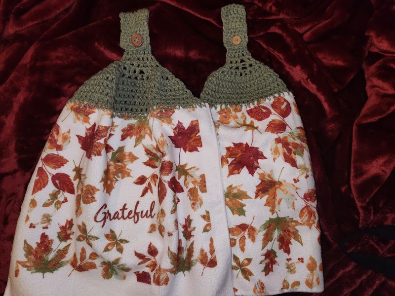 Crocheted Hanging Dish Towel-Basic