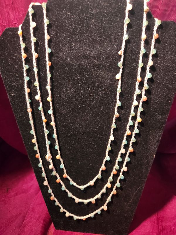 Crocheted Beaded Necklace