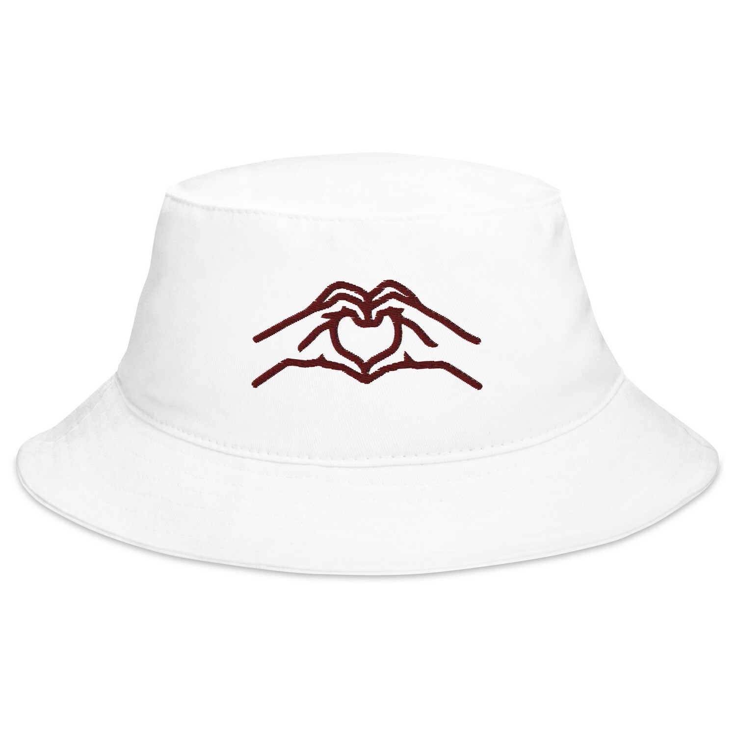 Heart Hands Embroidered Bucket Hat
