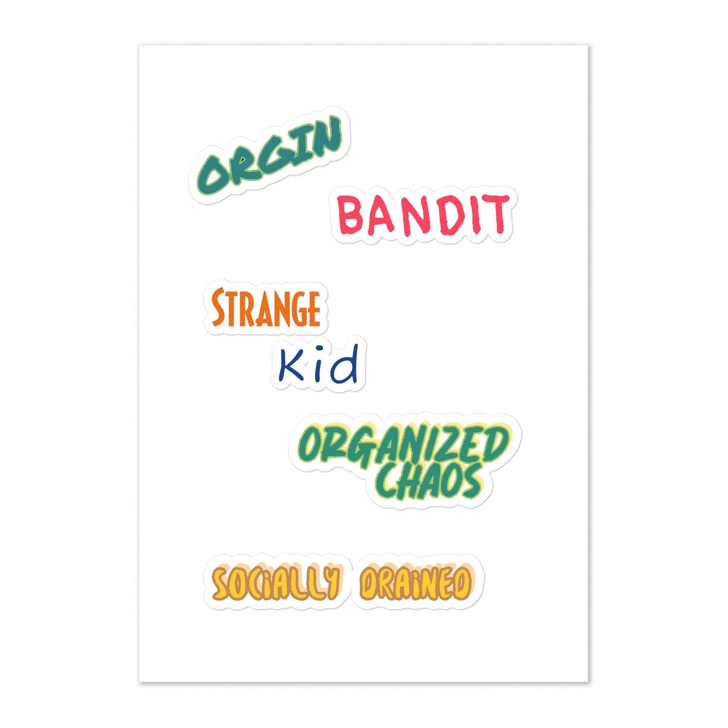 Designs sticker sheet