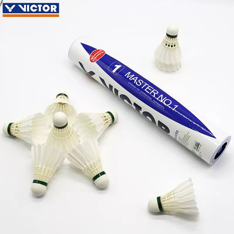 Victor Master No.1 Badminton Shuttlecock 1-dozen