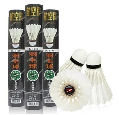 Aeroplane EG1130 Goose Feather Badminton Shuttlecock 1-dozen