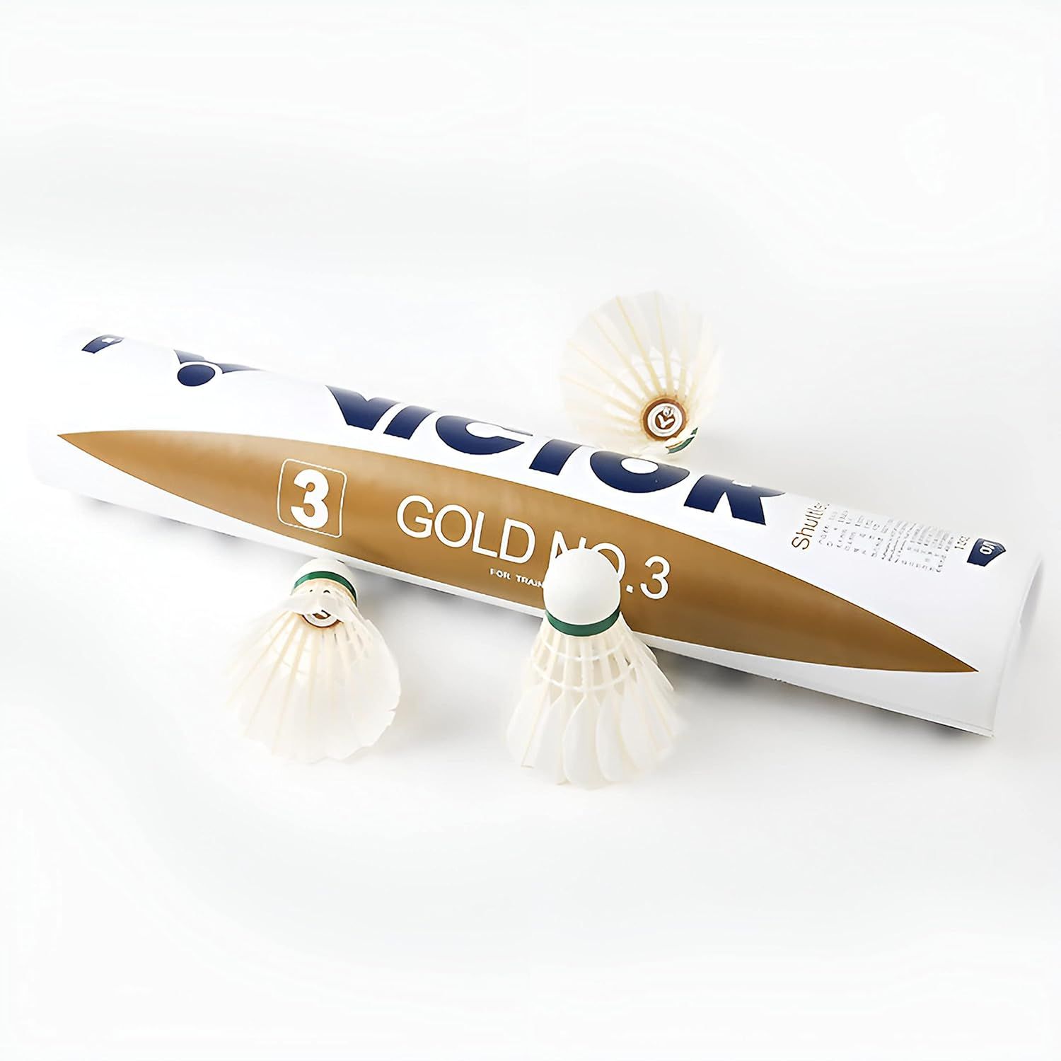 Victor Gold No.3 Badminton Shuttlecock 1-dozen