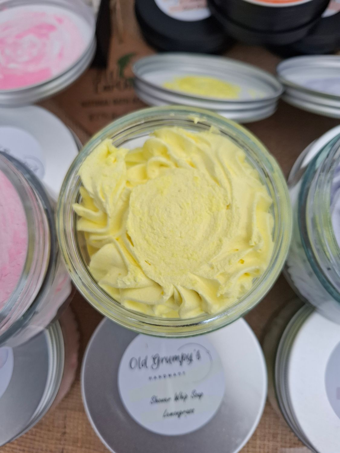 Hand whipped luxury soap