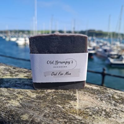 Handmade oud scented soap bar