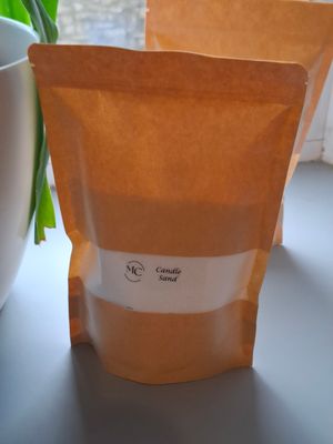 Candle Sand Plain White Unscented