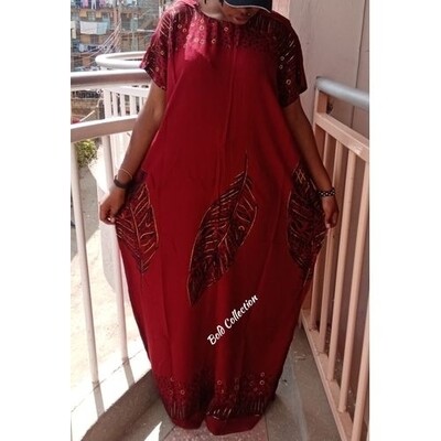 Fashion Gorgeous Leafy Sparkle Maxi Dera Dress(Size14/16/18