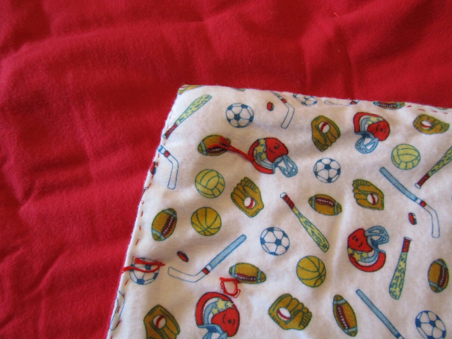 Sports Baby Quilt Diaper Stacker Set