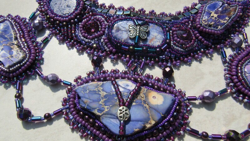 Purple Madness Bead Embroidery