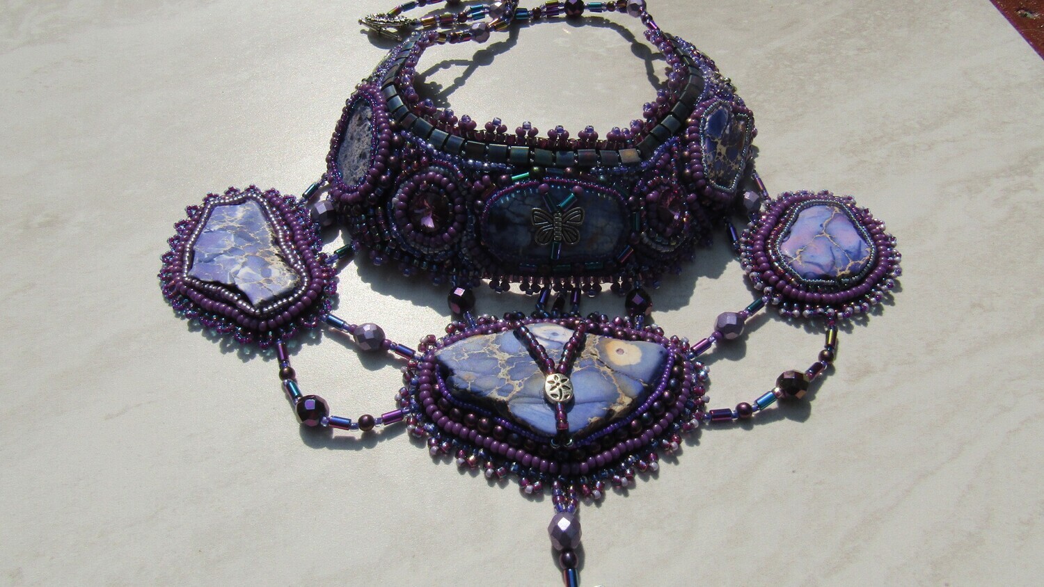 Purple Madness Bead Embroidery