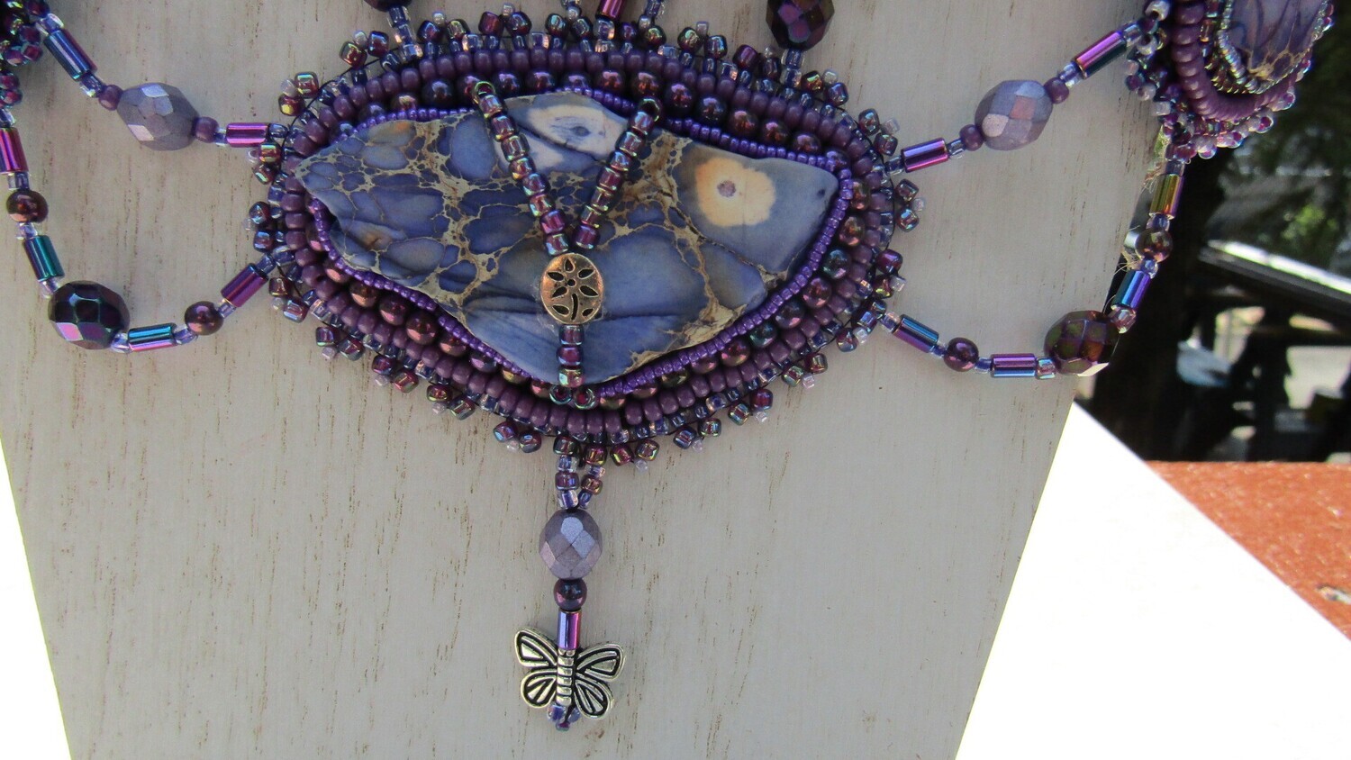 Purple Madness Bead Embroidery