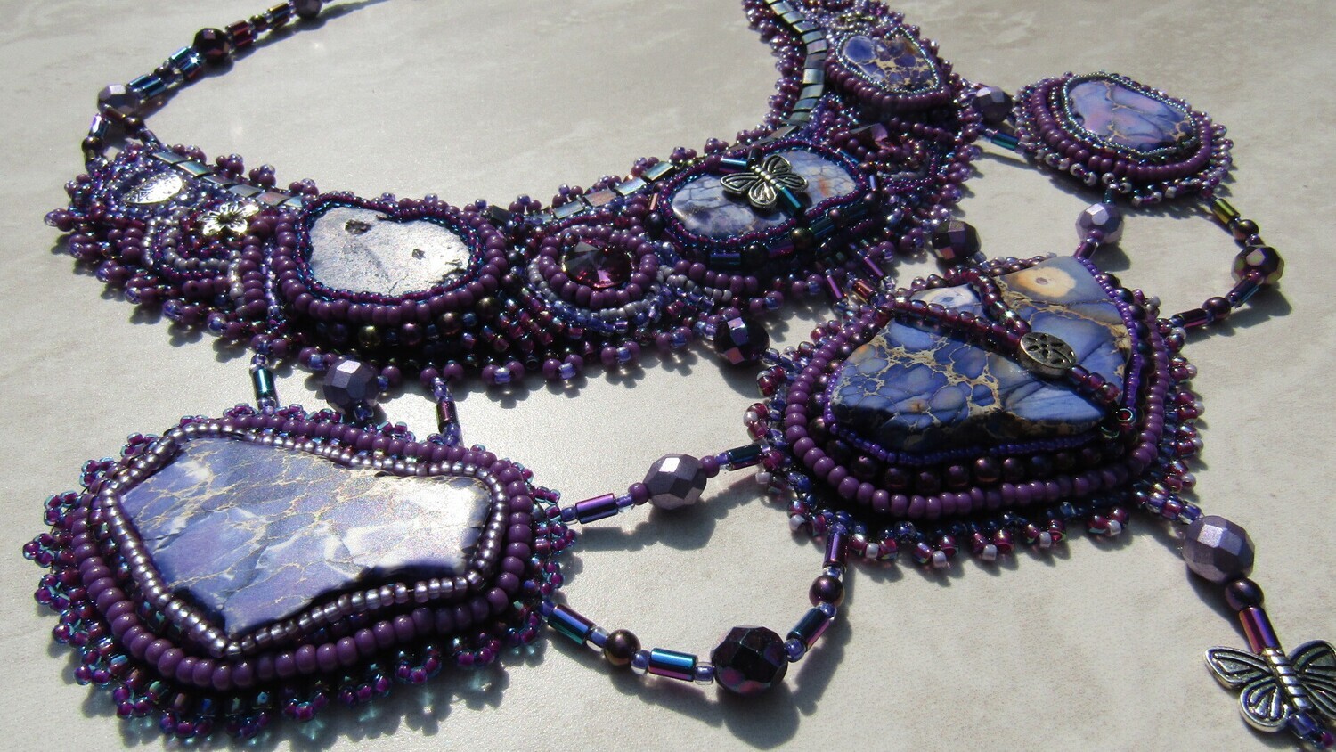 Purple Madness Bead Embroidery