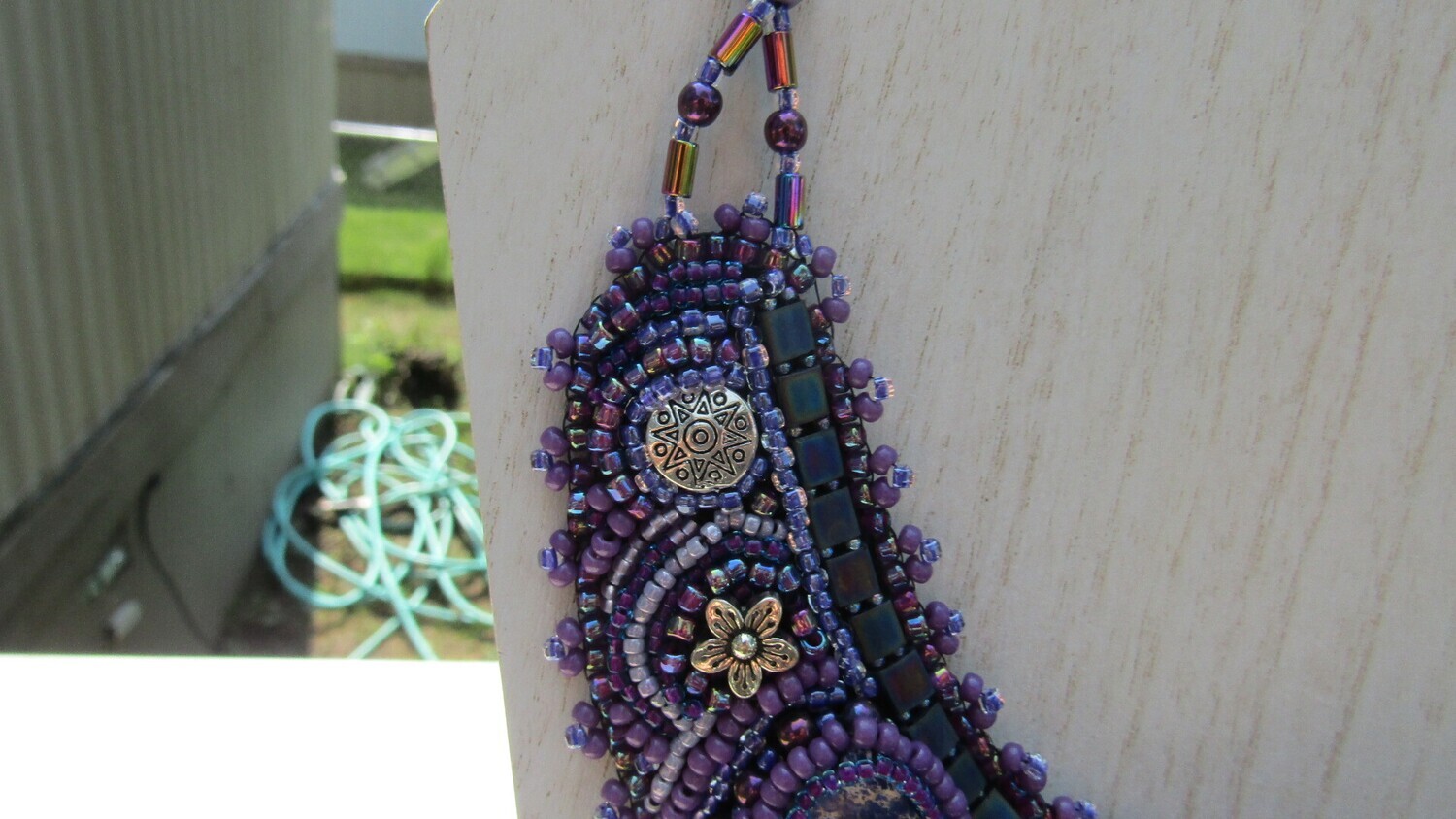 Purple Madness Bead Embroidery