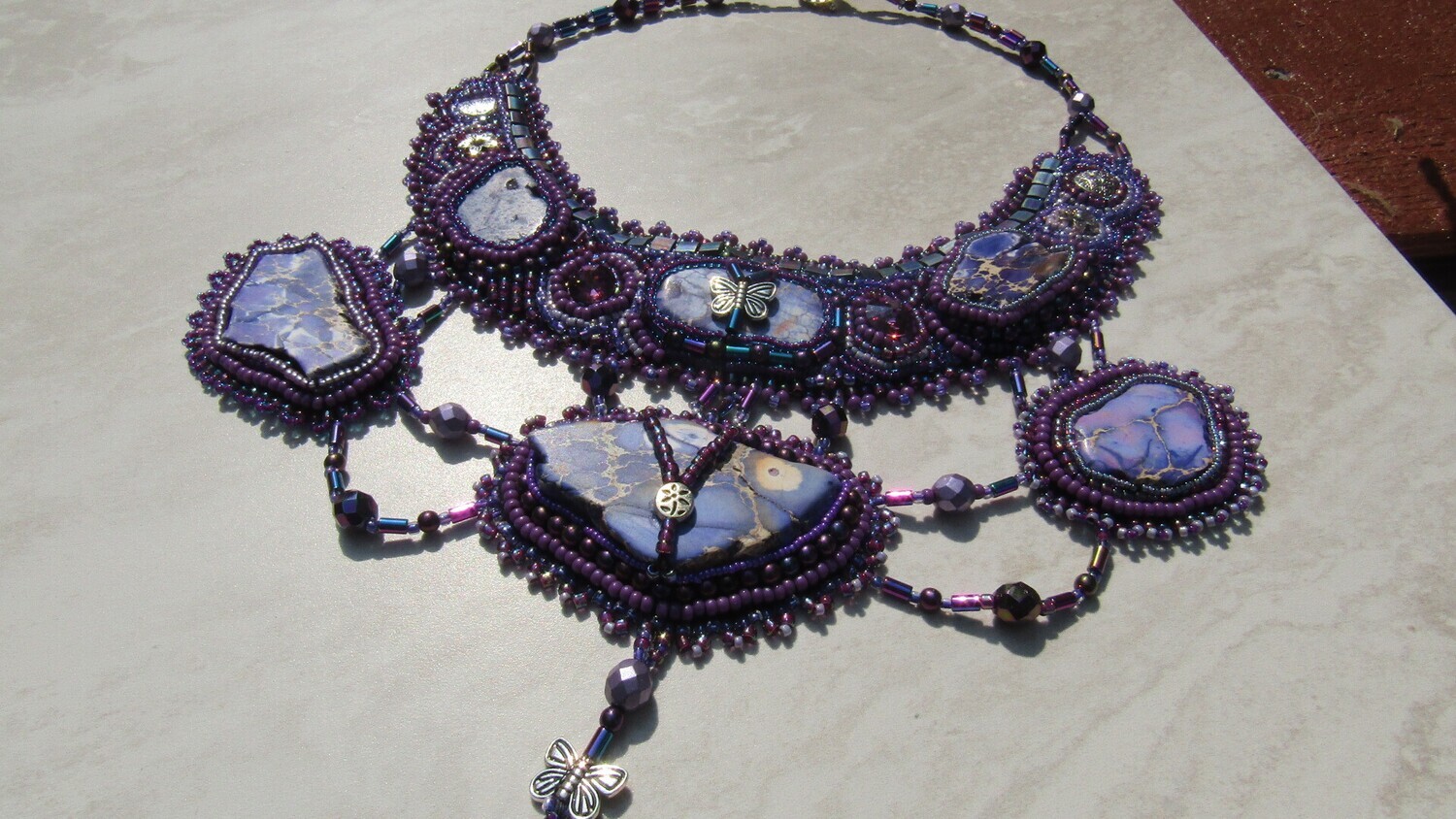 Purple Madness Bead Embroidery