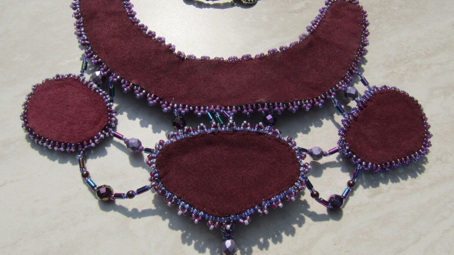 Purple Madness Bead Embroidery