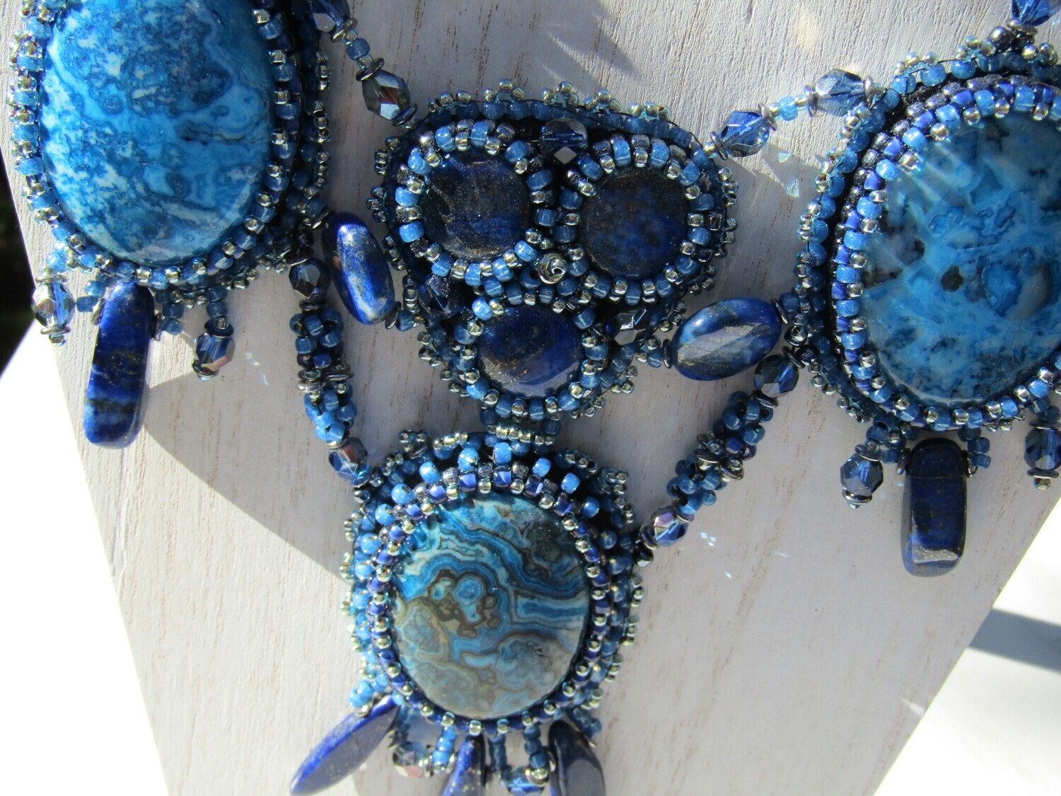 ​Deep Blue right angle weave