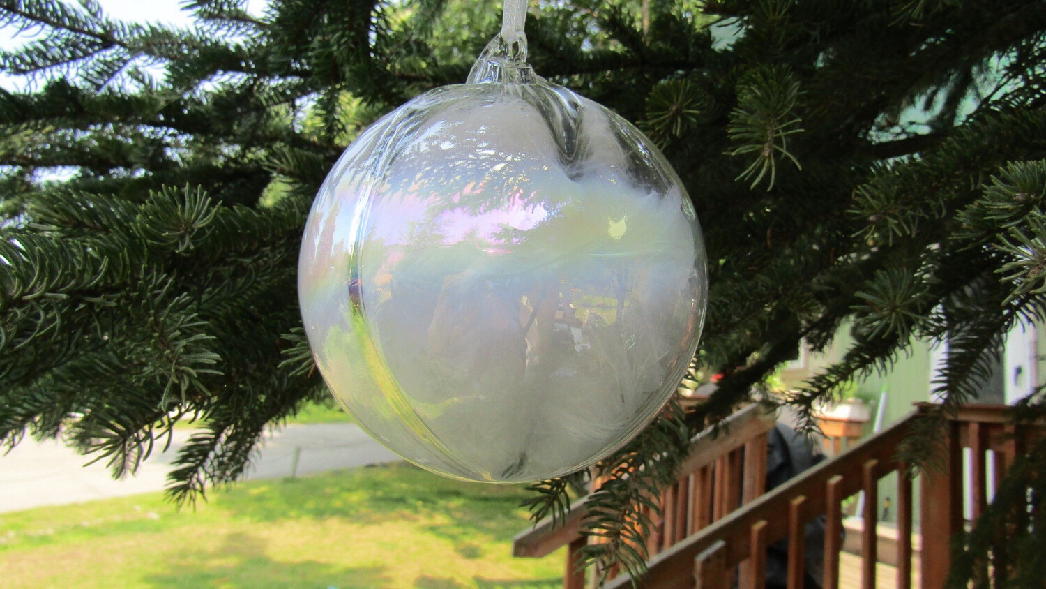 Purple and Blue beaded  Ornament Christmas Cover