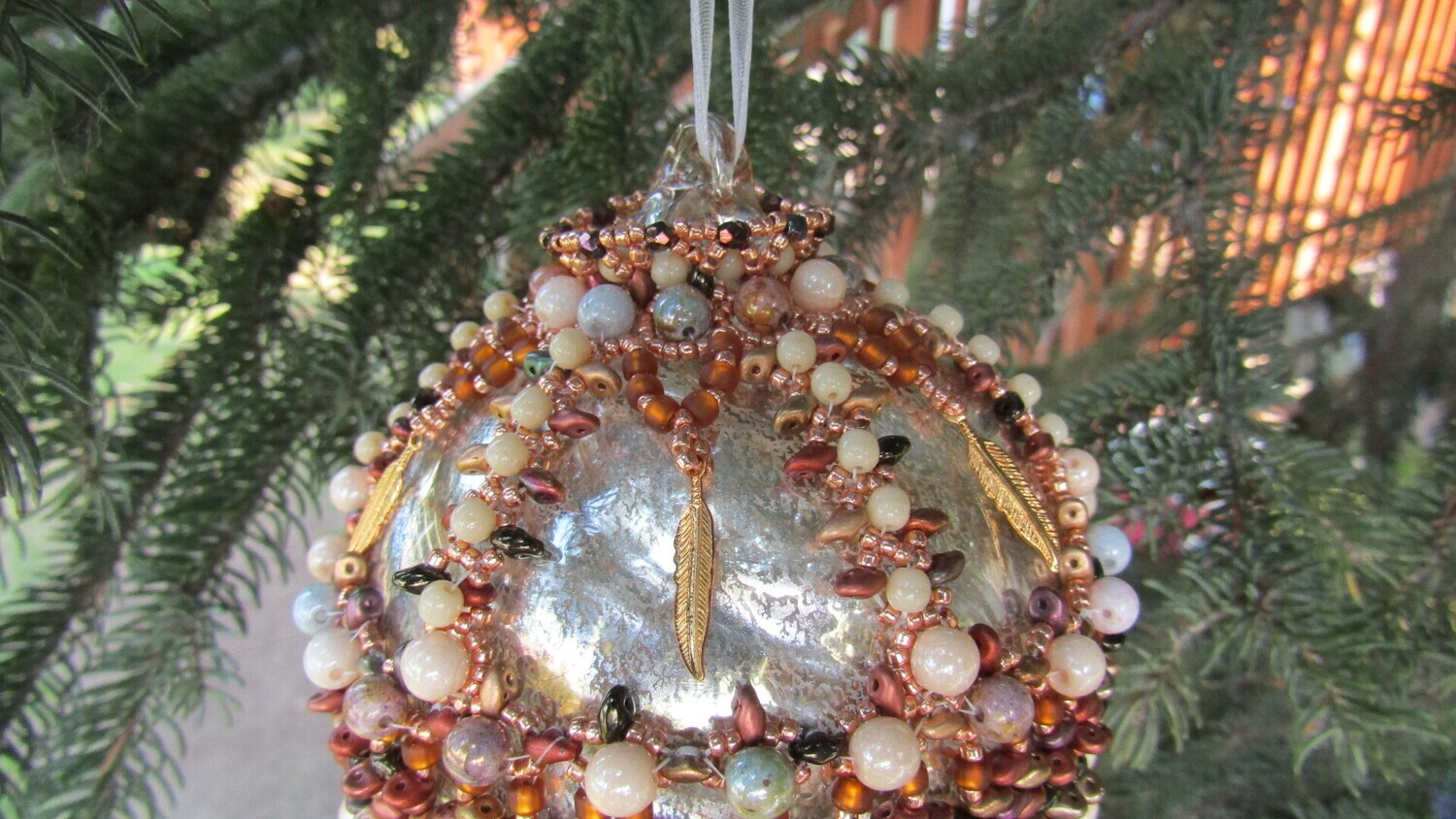 Copper and Bronze Christmas Ornament Cover